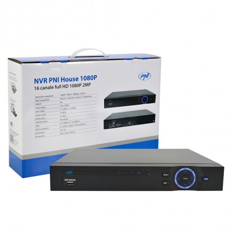NVR PNI House 1080P - 16 canale FULL HD 1080P 2MP sau 5 canale de 5MP