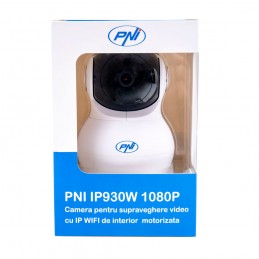 Camera supraveghere video PNI IP930W 1080P 2 MP cu IP P2P PTZ wireless, slot card microSD