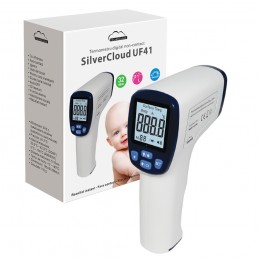 Termometru digital non-contact SilverCloud UF41 infrarosu, pentru corp si suprafete, atentionare vocala