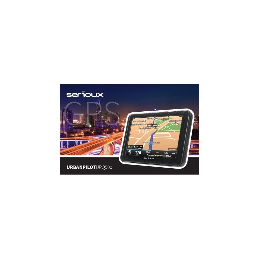 Sistem de navigatie Serioux UrbanPilot UPQ500, soft navigatie auto si camion