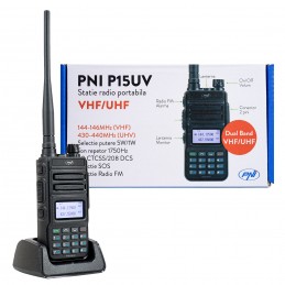 Statie radio portabila radioamatori, taxi, VHF/UHF PNI P15UV dual band