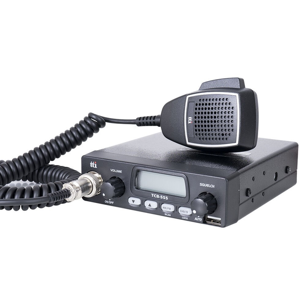 Statie radio CB TTi TCB-555 squelch automat, mufa USB, 12-24V
